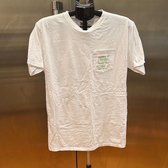 Parks Project Other - Parks Project White Tee with Green Pocket Design